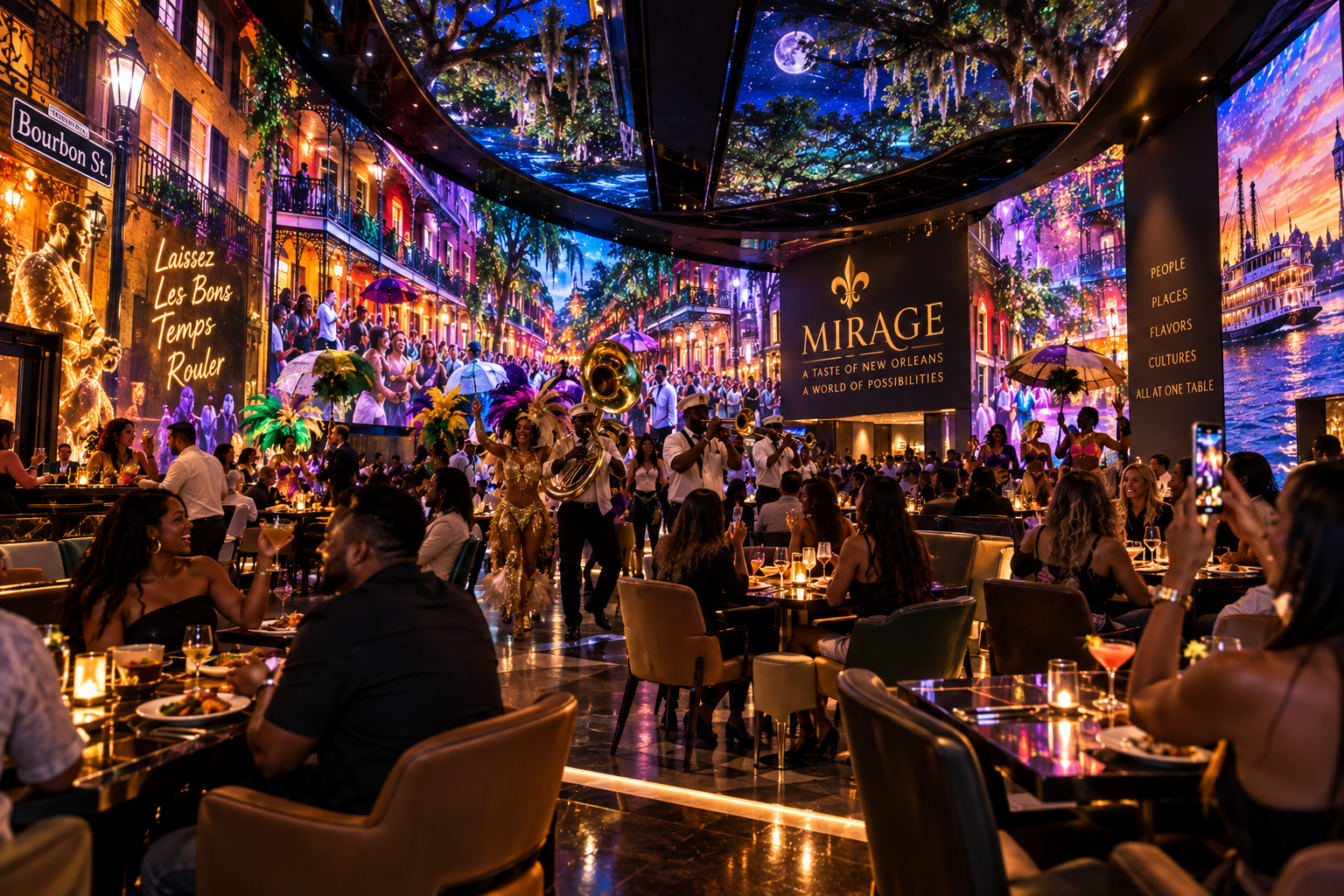 MIRAGE DINING immersive restaurant
